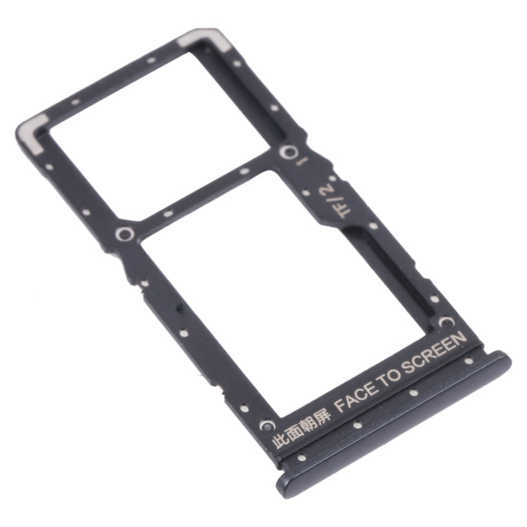SIM and Micro SD Card Tray for Xiaomi Redmi Note 10 5G / Poco M3 Pro 5G / Redmi Note 10T 5G (Black)