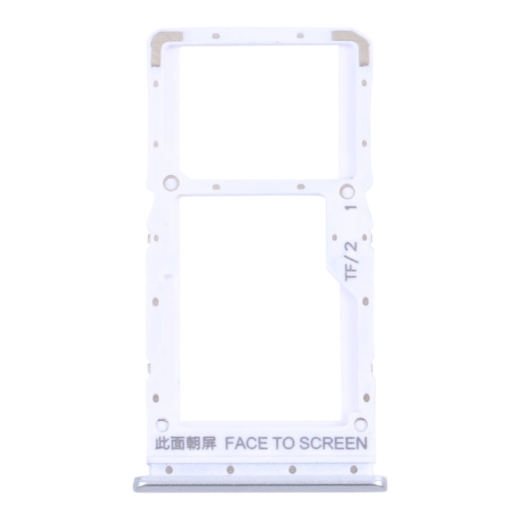SIM Card Tray/Micro SD Card Tray Replacement for Xiaomi Redmi Note 10 5G / Poco M3 Pro 5G / Redmi Note 10T 5G M2103K19G M2103K19C M2103K19PG M2103K19PI(Silver)