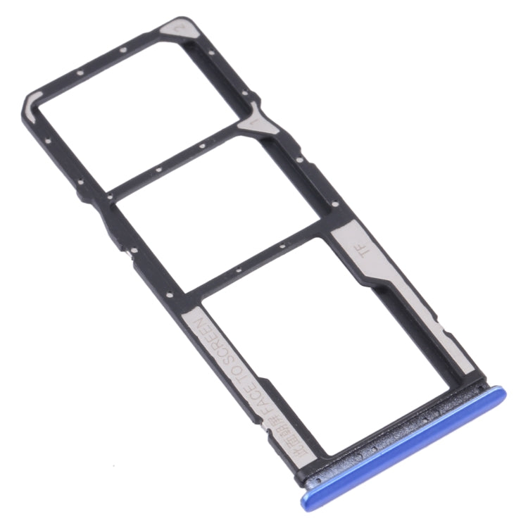 SIM Card Tray Set for Xiaomi Redmi 9T 4G / Redmi Note 9 4G - Blue