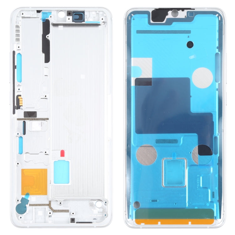 Front Housing LCD Frame Bezel Plate for Xiaomi Mi Note 10 Lite M2002F4LG, M1910F4G (White) - Revitalize Your Device