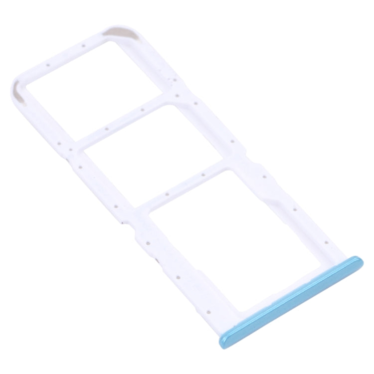 SIM Card Tray + Micro SD Card Tray Set for OPPO Realme 7i RMX2103 (Blue)