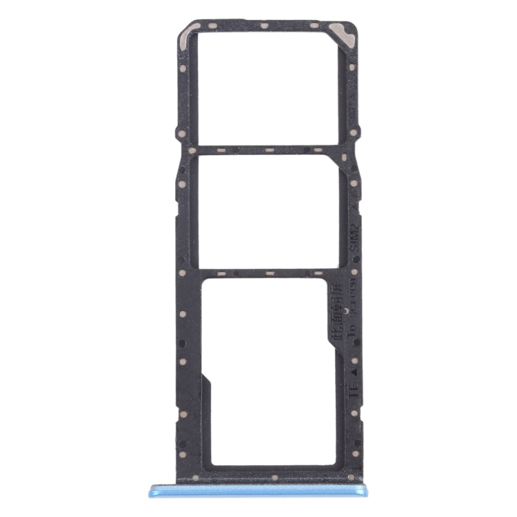SIM Card Tray + Micro SD Card Tray Set for OPPO Realme C21 / C21Y (Blue)