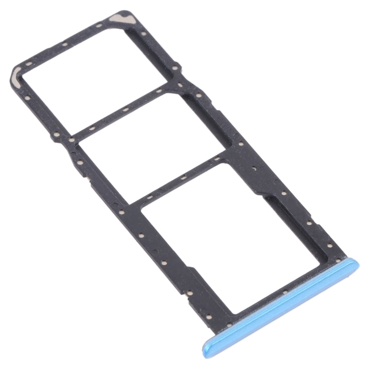 SIM Card Tray + Micro SD Card Tray Set for OPPO Realme C21 / C21Y (Blue)