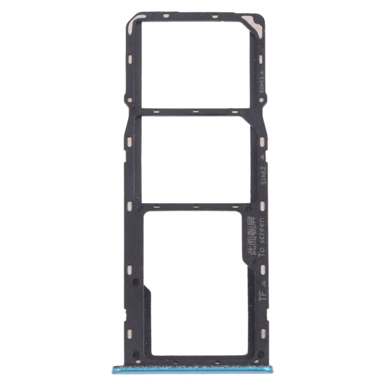 SIM Card Tray + Micro SD Card Tray Replacement Set for OPPO Realme 5i RMX2030, RMX2032 (Green)