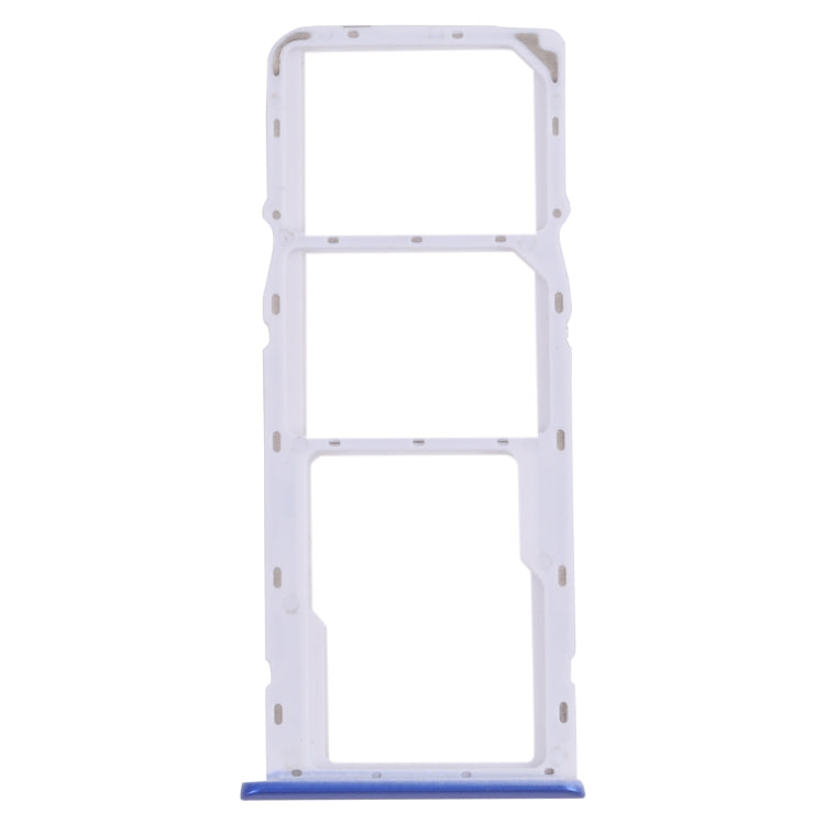 SIM Card Tray + Micro SD Card Tray Set for OPPO Realme 5i RMX2030, RMX2032 (Blue)