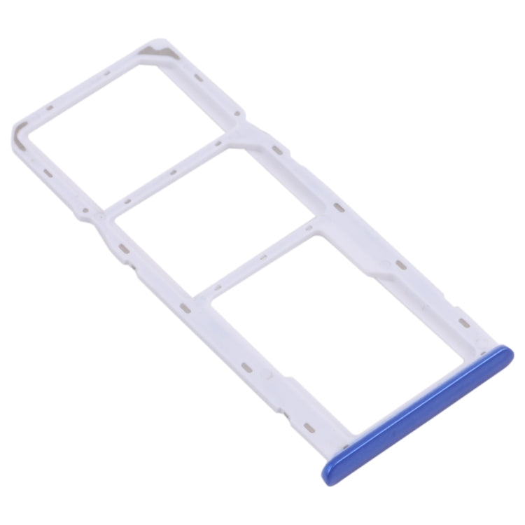 SIM Card Tray + Micro SD Card Tray Set for OPPO Realme 5i RMX2030, RMX2032 (Blue)