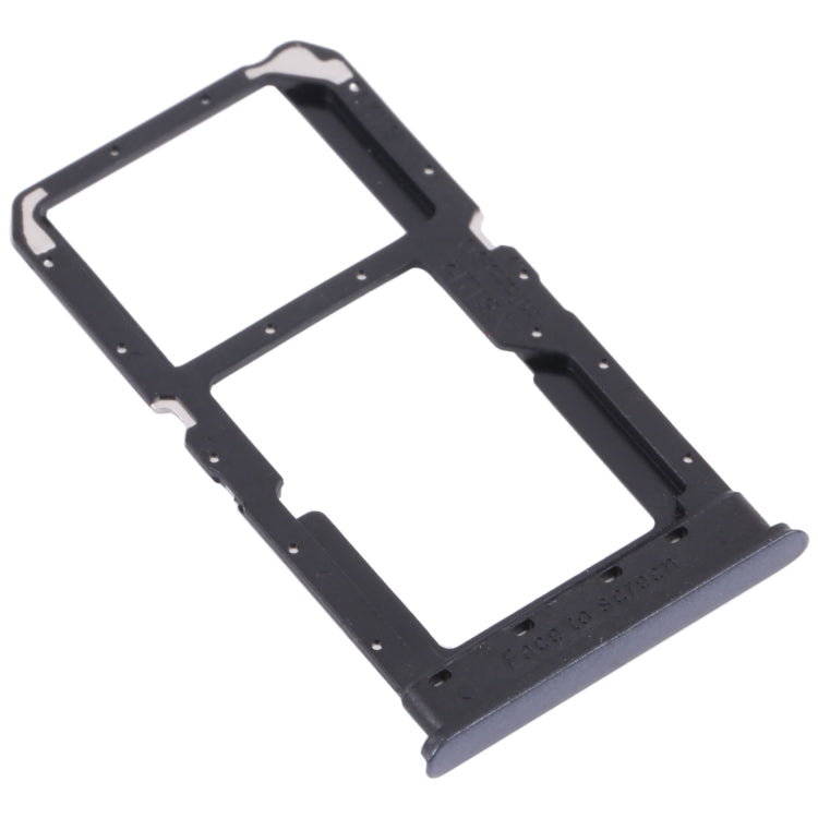 SIM Card Tray and Micro SD Card Tray Replacement Set for OPPO K7X, Realme V5, Realme Q2 PERM00 (Black)