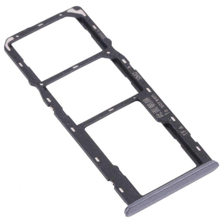 OPPO Realme 6 SIM Card Tray Set (Black) with Micro SD Card Tray