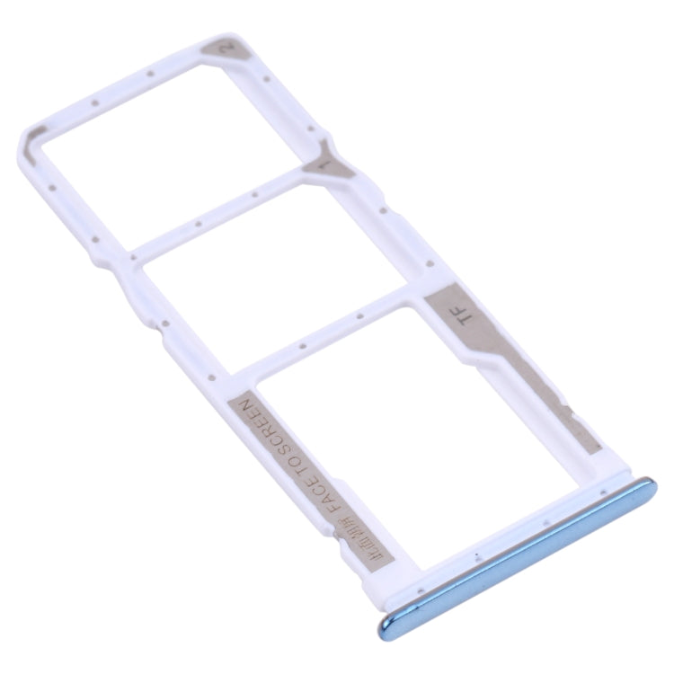 SIM Card Tray, Micro SD Card Tray for Xiaomi Redmi Note 10 Pro 4G / Redmi Note 10 Pro Max / Redmi Note 10 Pro (India) M2101K6G, M2101K6R, M2101K6I, M2101K6P (Blue)