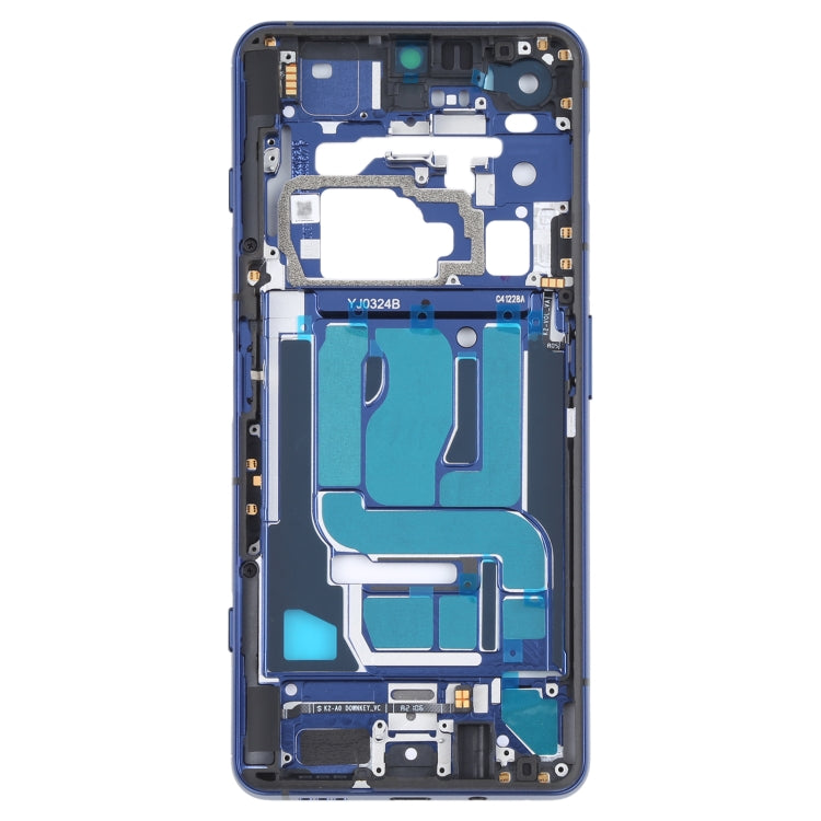Front Housing LCD Frame Bezel Plate for Xiaomi Black Shark 4 / Black Shark 4 Pro (Blue)