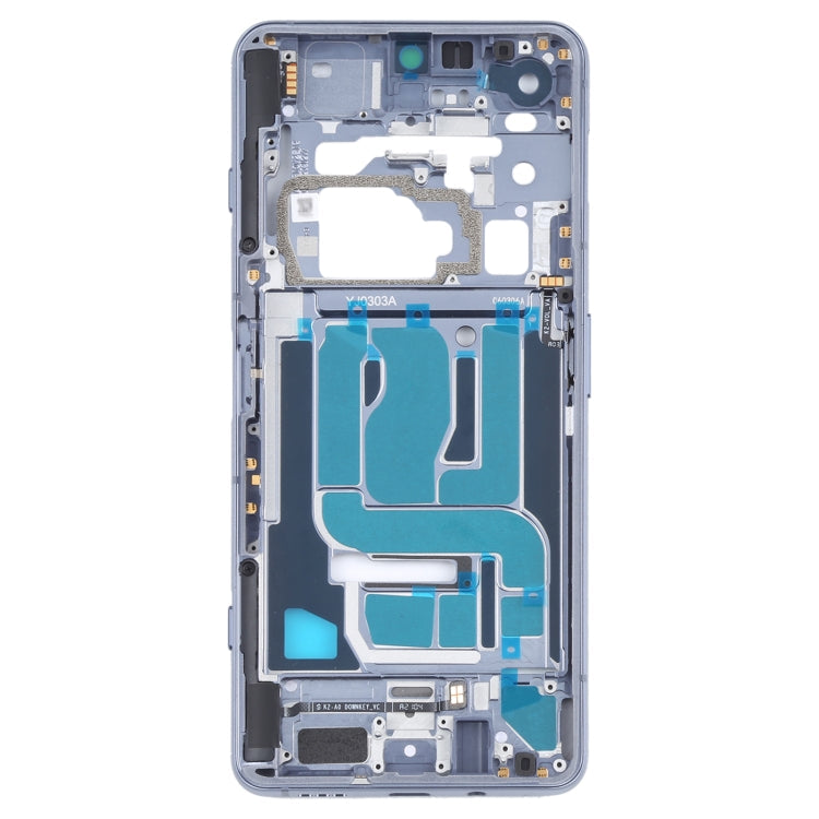 Silver Front Housing LCD Frame Bezel Plate for Xiaomi Black Shark 4 / Black Shark 4 Pro SHARK PRS-H0, SHARK PRS-A0
