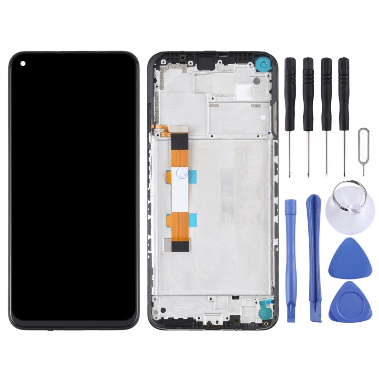 LCD Screen and Digitizer Full Assembly With Frame for Xiaomi Redmi Note 9 5G / Redmi Note 9T 5G M2007J22C - Refresh Your Device