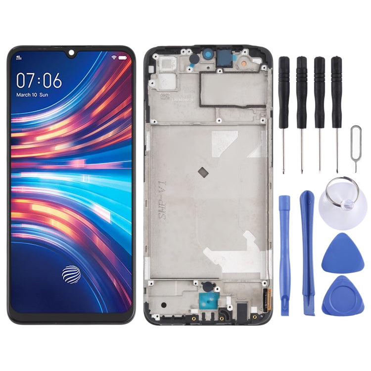LCD Screen and Digitizer Assembly With Frame for vivo Y7s - High-Quality Replacement