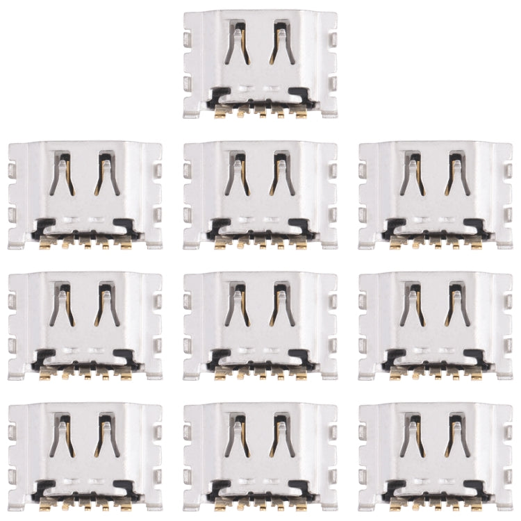 10-Piece Charging Port Connector Set for OPPO Realme C20 / Realme C20A RMX3063, RMX3061