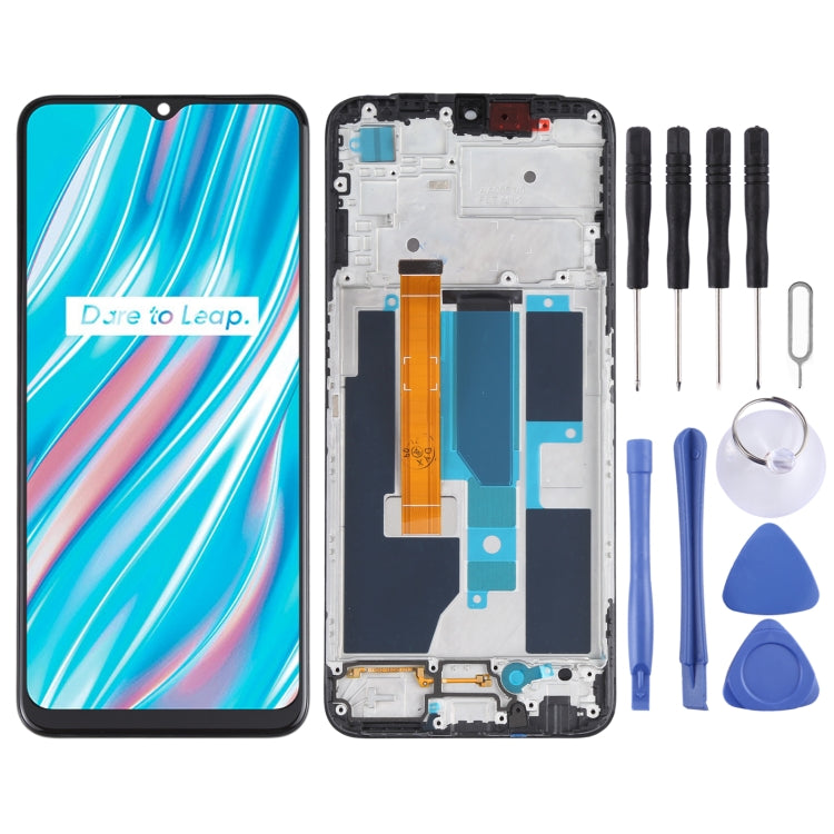 LCD Screen and Digitizer Assembly With Frame for OPPO A55 5G / Realme V11 5G