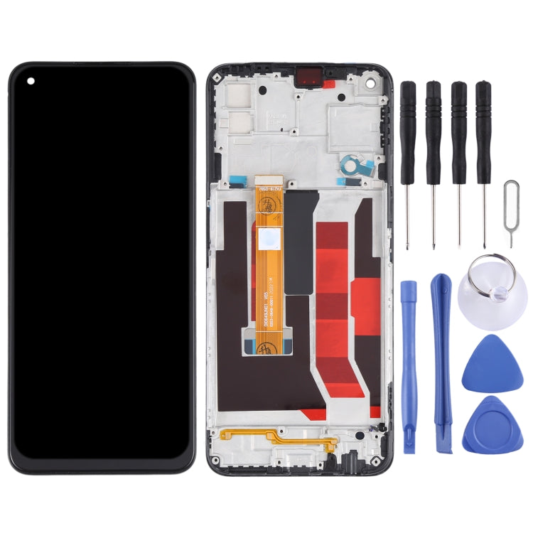 LCD Screen and Digitizer Full Assembly With Frame for OPPO A72 5G