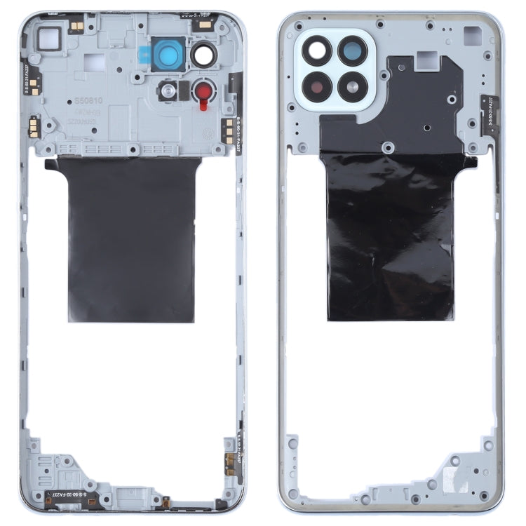 Middle Frame Bezel Plate for OPPO Reno4 SE/A93 4G/Reno4 F/Reno4 Lite/F17 Pro PEAT00, PEAM00(Silver)