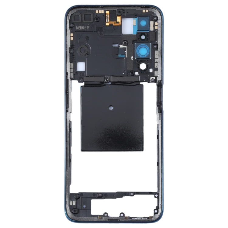 Genuine Dark Blue Middle Frame Bezel Plate for Realme X50 5G China RMX2051, RMX2025