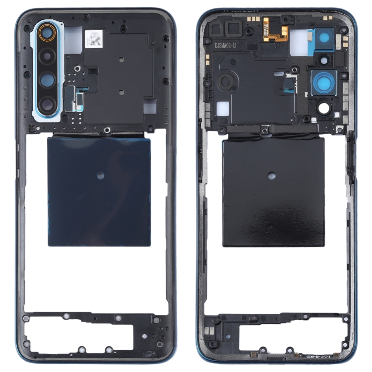 Genuine Dark Blue Middle Frame Bezel Plate for Realme X50 5G China RMX2051, RMX2025