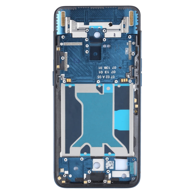 Middle Frame Bezel Plate for OPPO Find X CPH1871, PAFM00 (Blue) - Genuine Replacement