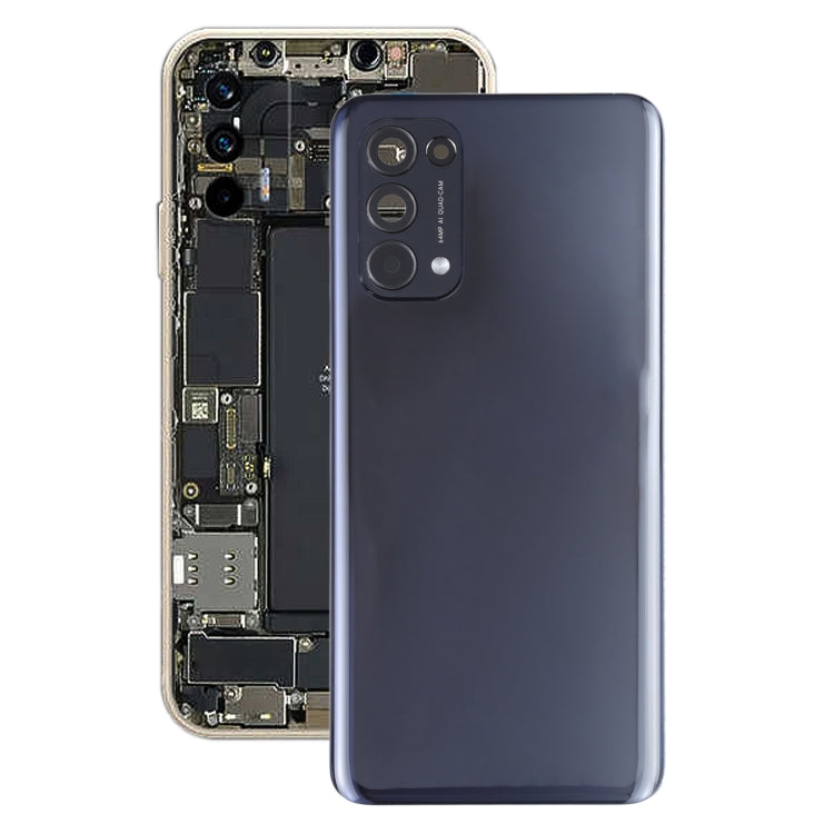 Original Battery Back Cover for OPPO Reno5 5G / Find X3 Lite PEGM00, PEGT00, CPH2145(Black) - High-Quality Replacement Cover