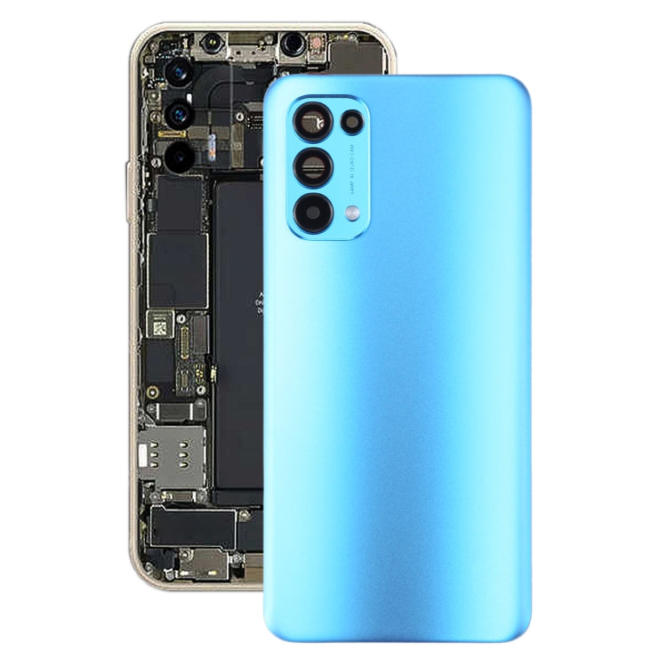 Replacement Battery Back Cover for OPPO Reno5 5G / Find X3 Lite PEGM00, PEGT00, CPH2145 (Blue)
