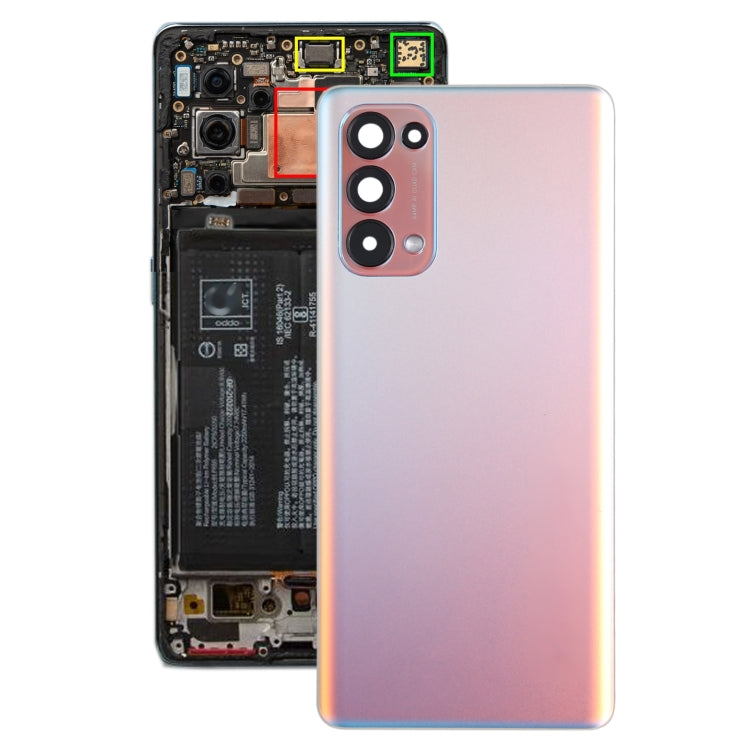 Original Red Battery Back Cover for OPPO Reno5 Pro 5G PDSM00, PDST00, CPH2201