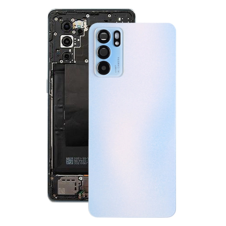 Original Blue Battery Back Cover for OPPO Reno6 5G PEQM00, CPH2251