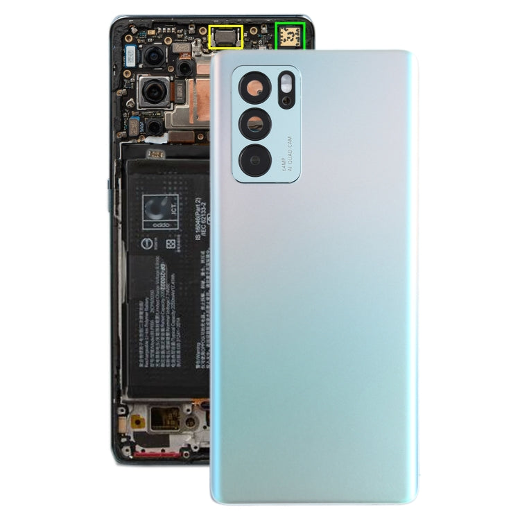 Genuine Replacement Battery Back Cover for OPPO Reno6 Pro 5G PEPM00, CPH2249 Twilight