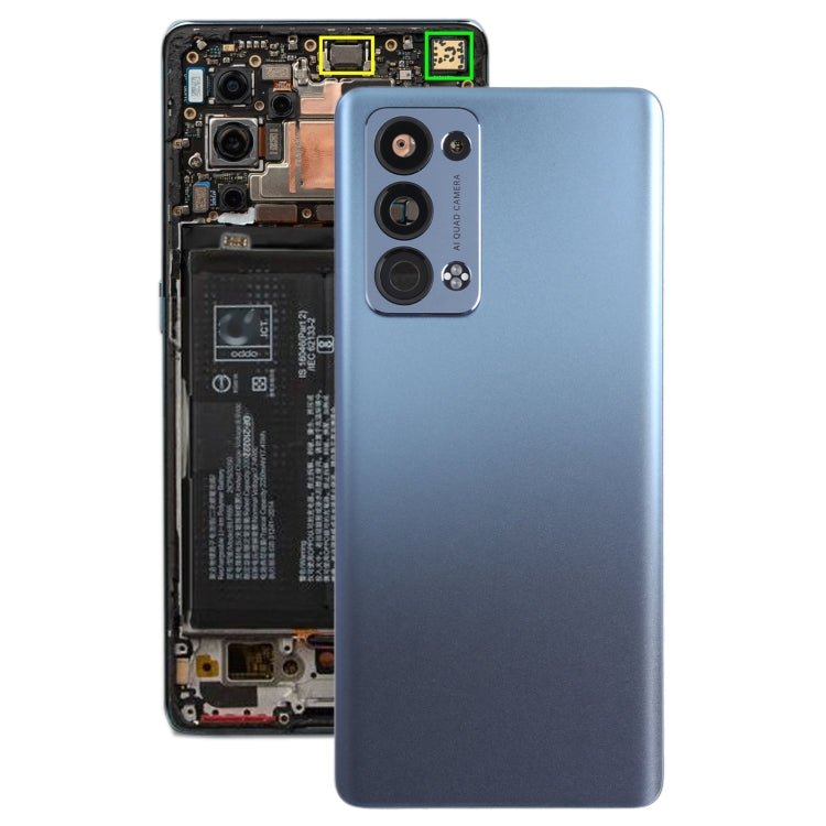 Grey Original Battery Back Cover for OPPO Reno6 Pro+ 5G / Reno6 Pro 5G Snapdragon CPH2247, PENM00