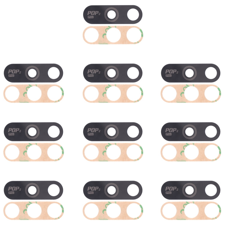 10-Piece Replacement Back Camera Lens for Tecno Pop 2 Plus BA2, RB8S