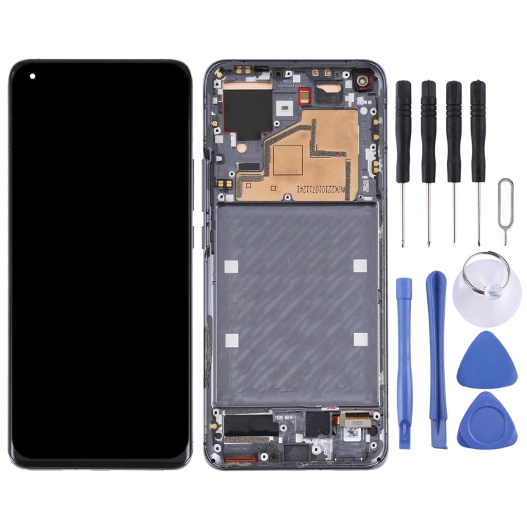 LCD Screen and Digitizer Assembly with Frame for Xiaomi Mi 11 M2011K2C, M2011K2G