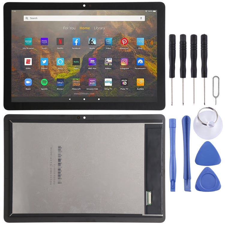 Full LCD Screen and Digitizer Assembly for Amazon Fire HD 10 (2021) - Black