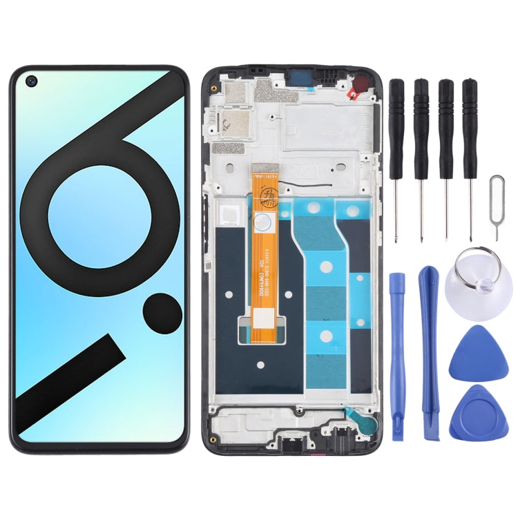 OPPO Realme 6i/6s/Narzo RMX2002 LCD Screen and Digitizer Full Assembly with Frame