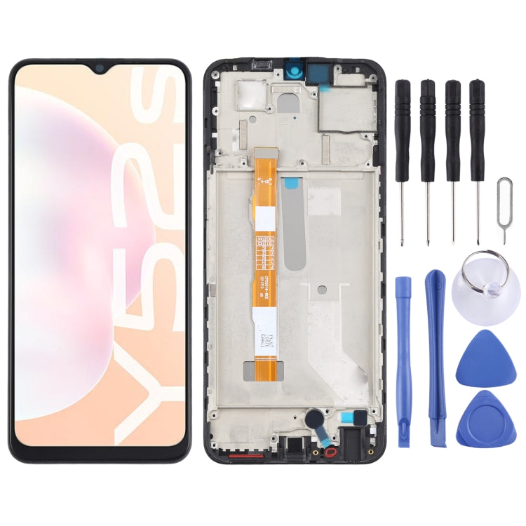 LCD Display and Touch Screen Assembly with Frame for Vivo Y52s V2057A