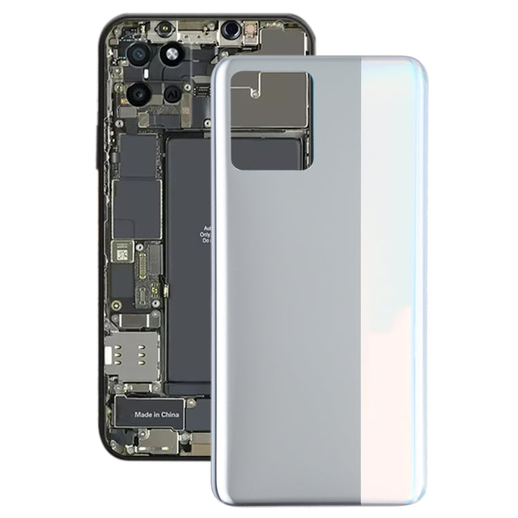 Silver Battery Back Cover Compatible with OPPO Realme 8 4G RMX3085
