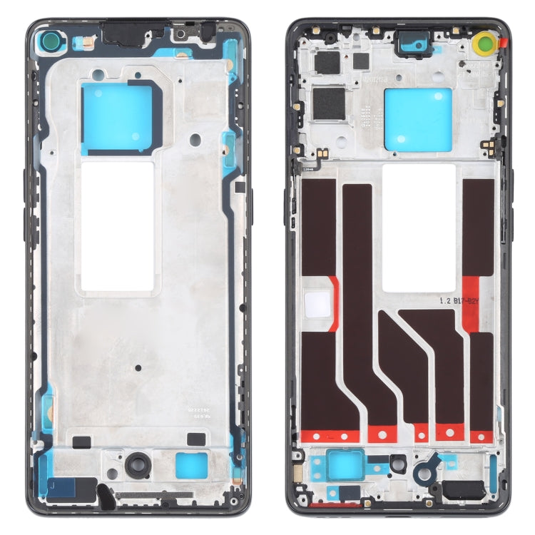 Black Front Housing LCD Frame Bezel Plate for OPPO Realme X7 Pro Ultra
