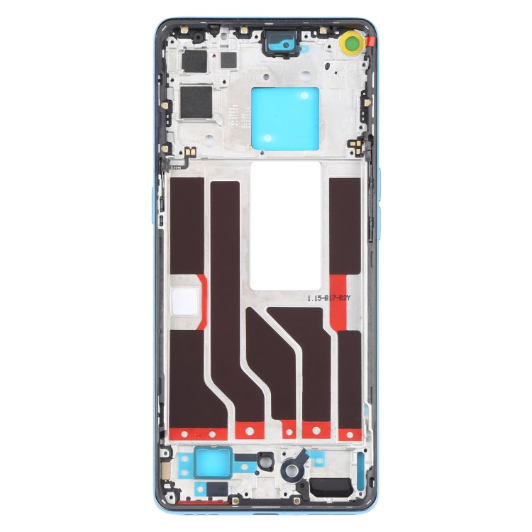 Front Housing LCD Frame Bezel Plate for OPPO Realme X7 Pro Ultra (Blue)