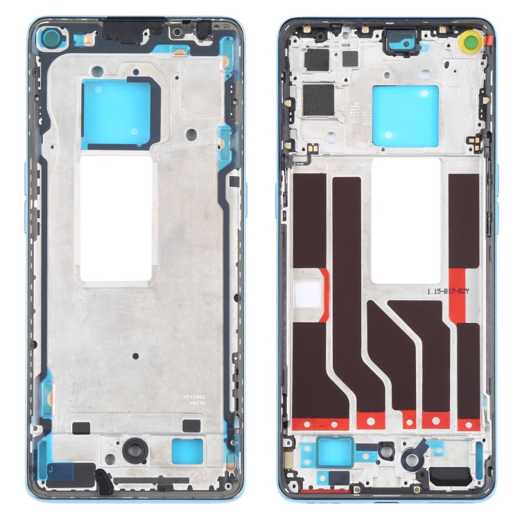 Front Housing LCD Frame Bezel Plate for OPPO Realme X7 Pro Ultra (Blue)