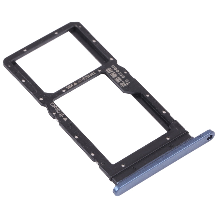 SIM Card Tray and Micro SD Card Tray Replacement Set for Honor play 5T (Blue)