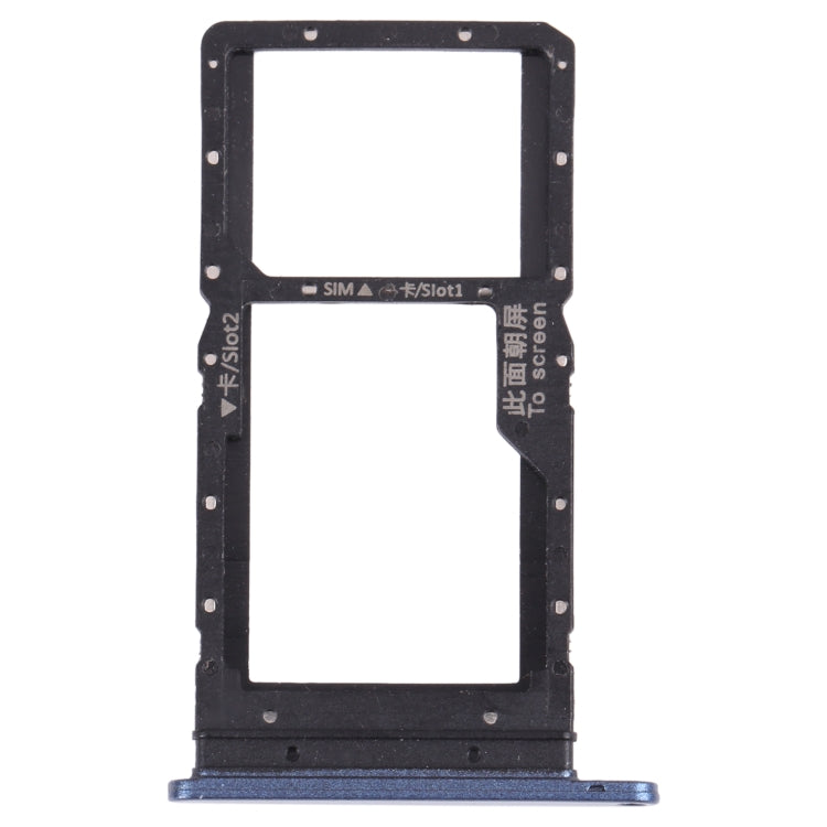 SIM Card Tray and Micro SD Card Tray Replacement Set for Honor play 5T (Blue)