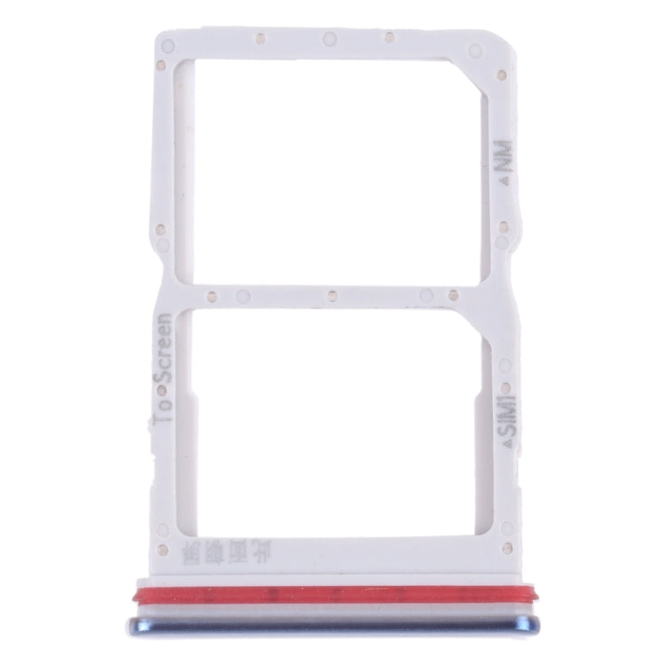 SIM Card Tray + NM Card Tray for Huawei nova 7 SE 5G Youth (Blue)