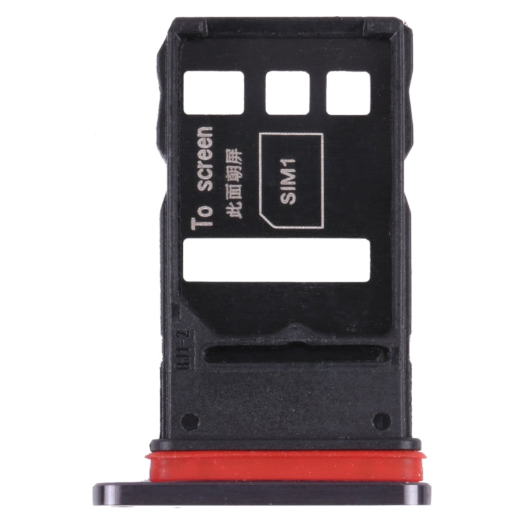 SIM Card Tray and Micro SD Card Tray Replacement for Honor 30 Pro+ (Black)