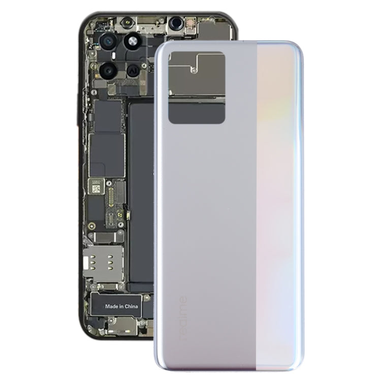 Silver Battery Back Cover for OPPO Realme 8 - Enhance Style and Protection