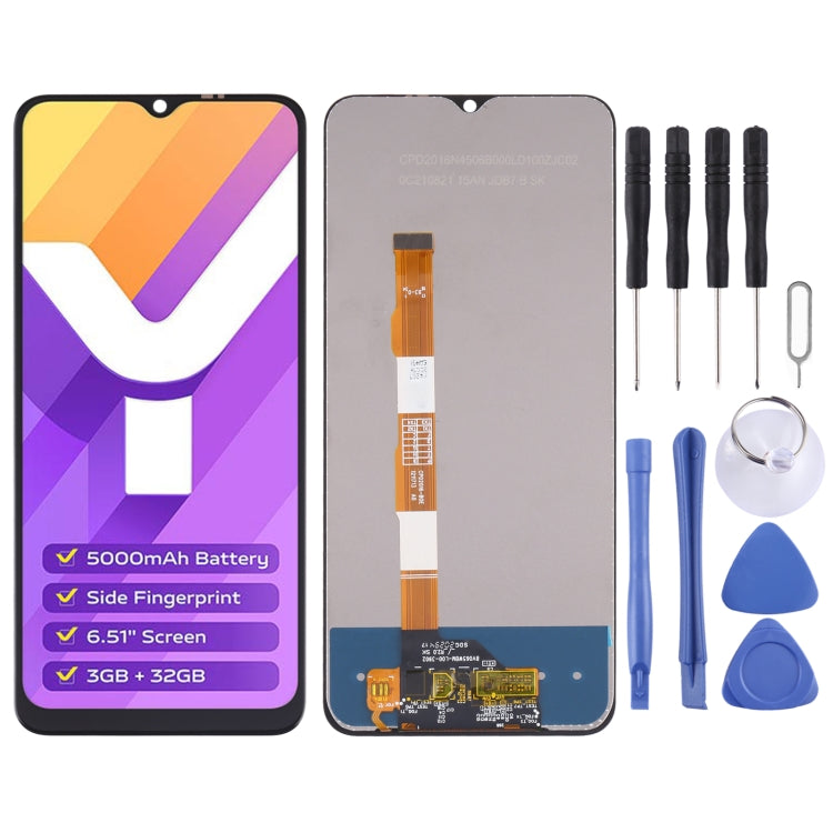 LCD Screen and Touch Digitizer Assembly for Vivo Y15s / Y15a V2120