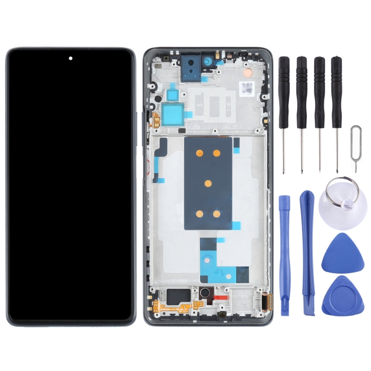 Xiaomi Mi 11T / 11T Pro Black OLED LCD Screen and Digitizer Assembly with Frame