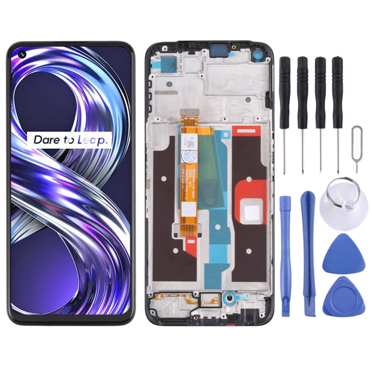 OPPO Realme 8i RMX3151 LCD Screen and Digitizer Assembly with Frame - Black