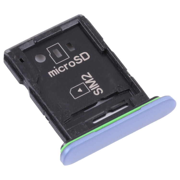 Original SIM Card Tray and Micro SD Card Tray Replacement for Sony Xperia 10 III (Blue)