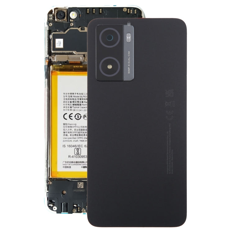 OPPO A77 5G / A77s Battery Back Cover with Camera Lens - Black