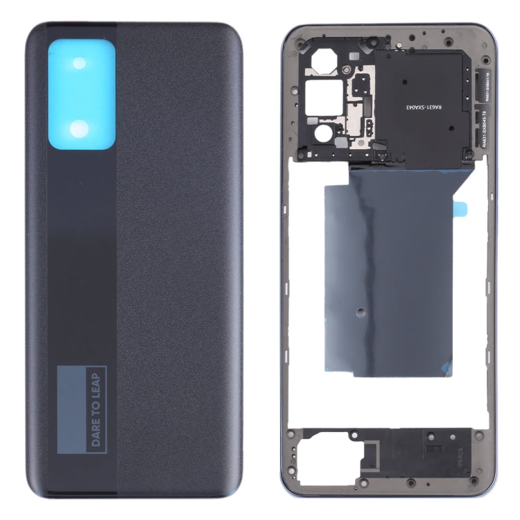 OPPO Realme GT Neo RMX3031 Middle Frame Bezel Plate + Battery Back Cover (Black)